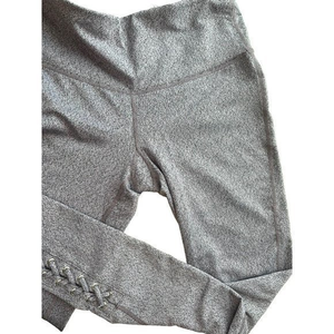 Ideology‎ Leggings Womens Size XS Purple Speckled Criss Cross Detail Excellent